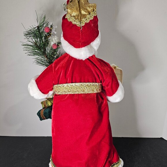 Windy Hill Collection 16" Standing Naughty Or Nice Name List Santa Claus - Picture 6 of 10